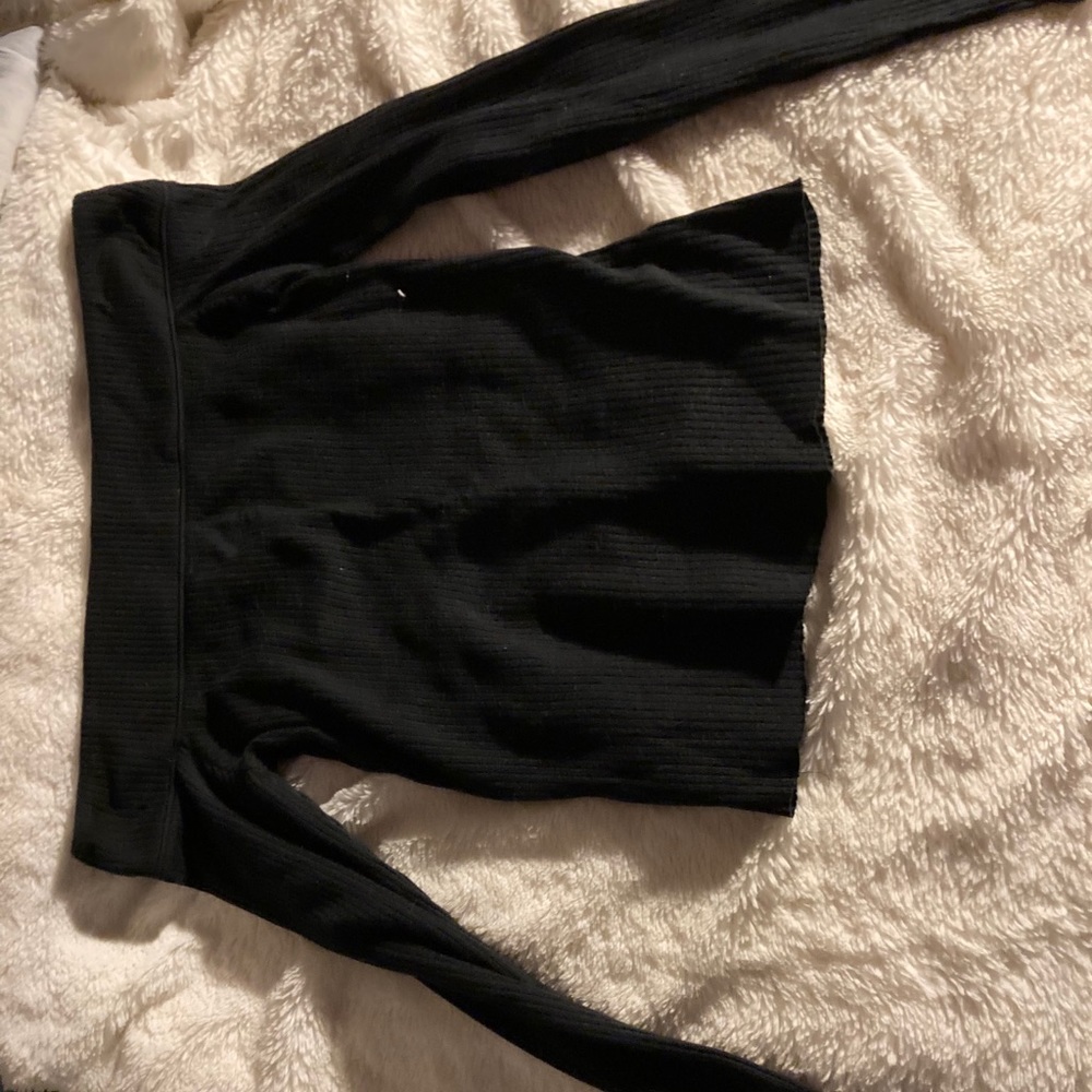 Off the shoulder long sleeve shirt